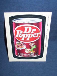 Wacky Packages Dr. Popper Sticker Series 8 Tan Back 1974