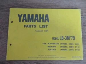 Yamaha LB3-M (1979) Ersatzteilkatalog Parts List - Bild 1 von 2