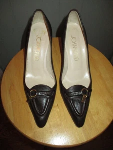 JOAN & DAVID Vero Cuoio Brown Heels/Pumps w/Buckle Sz 6-1/2M - Picture 1 of 8