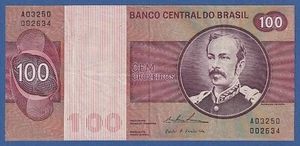 BRASIL / BRAZIL -- 100 CRUZEIROS ND ( 1974 ) -- VF -- SIGNATURE 18 -- PICK 195Aa - Imagen 1 de 2