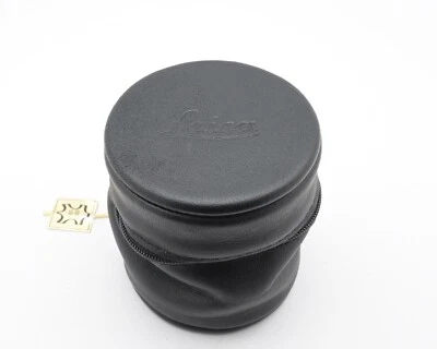 Leica Black Leather Lens Case 3.50" x 3.00" Leitz (#16785) - Image 1 of 4