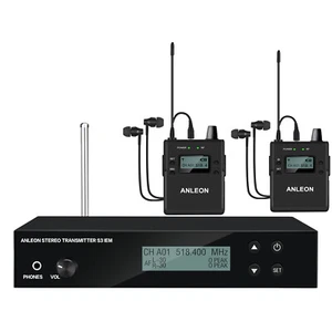 Sistema de monitor inalámbrico interno ANLEON S3 IEM 2 receptores frecuencia 518-554 MHz - Imagen 1 de 6