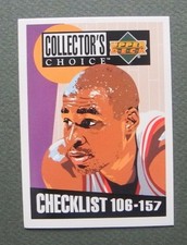 1994-95 Collector's Choice Upper Deck NBA Basketball # 101-210 English Selection