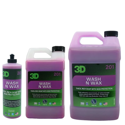 3D Wash N Wax Car Wash Soap - pH Balanced, Easy Rinse with Wax Protection - Image 1 of 4