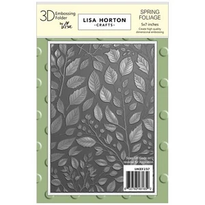 Lisa Horton Crafts Embossing Folder 5"X7"-Spring Foliage (Pack of 1) - Picture 1 of 1