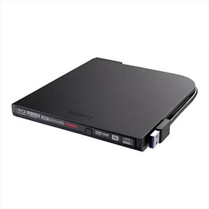 BUFFALO UHD BD compatible portable Blu-ray drive black BRUHD-PU3-BK Japan NEW