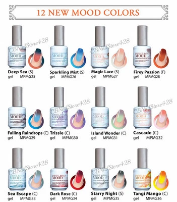 NEW- LECHAT Perfect Match MOOD - Color Changing Gel Nail Polish .5oz
