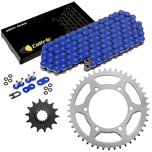 Blue O-Ring Drive Chain & Sprockets for Kawasaki EX250J Ninja 250R Se 2008-2012 - Picture 1 of 8