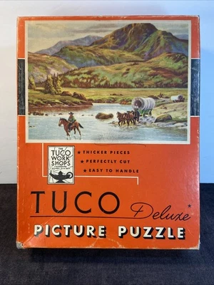 Puzzle de imágenes de lujo TUCO “On The Oregon Trail” 16x20 “300 a 500 piezas” de colección. Foto 1 de 4