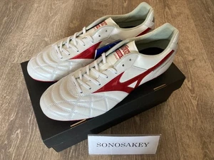MIZUNO MORELIA II JAPAN AG P1GA2503 60 Super Blanco Perla × Rojo Rubí Nuevo en Caja - Imagen 1 de 12