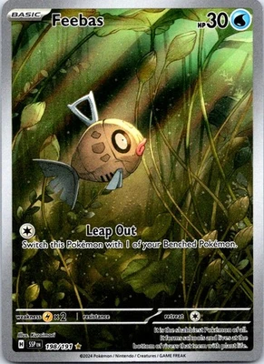Feebas 198/191 SV08: Surging Sparks Illustration Rare Holo NM - Image 1 of 2
