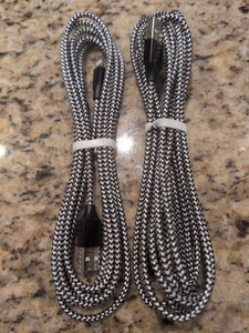 2 Pack 10Ft iPhone USB C to Lightning Cable Charger Nylon Braided MFI Certified - Picture 1 of 5