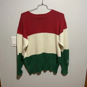 VTG Ralph Lauren Polo RL 92 ITALIAN Regatta Sailing Knit Sweater Stadium 1992 L - Picture 1 of 9