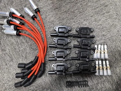 8X  Ignition Coil & Iridium Spark Plugs & Wires For Chevy GMC 5.3 6.2L UF413 - Imagem 1 de 4