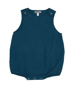 Petit Confection kids' muslin romper Dark Turquoise - Picture 1 of 7