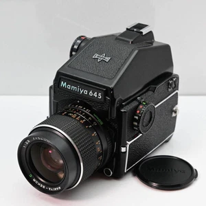 Cámara fotográfica de formato medio [tal cual] Mamiya M645 1000S con lente Sekor C 55 mm f/2,8 - Imagen 1 de 10