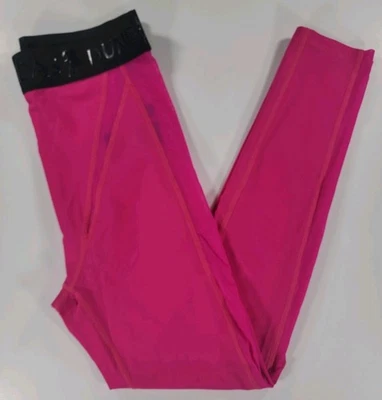 DUNDAS Ezra Leggings Rosa Caliente Panel de Malla Pantalones Atléticos Mujer XL Entrenamiento Gimnasio Foto 1 de 4