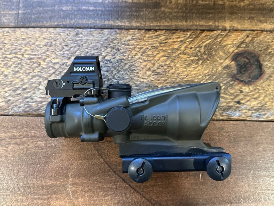 Trijicon ACOG TA31F OD verde con Holosun 407 Piggyback Foto 1 de 4