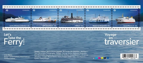Canada 3388 Ferries souvenir sheet MNH 2023 Cover