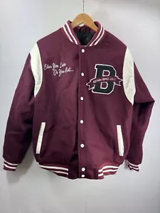 I’m Livin B Heavyweight Letterman Varsity Bomber Jacket Size M Benny the Butcher - Picture 1 of 11
