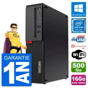 PC Lenovo ThinkCentre M910s SFF G4400 RAM 16Go Disque Dur 500Go Windows 10 Wifi - Photo 1/7