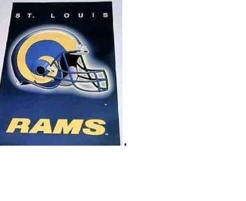 MINT 1995 ST. LOUIS RAMS "NFL FOOTBALL HELMET" POSTER no pinholes estate find!!! Cover