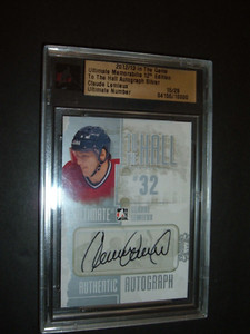 Claude Lemieux 2012-13 ITG Ultimate Memorabilia To The Hall Silver Auto 15/29