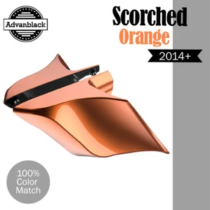 Cubiertas laterales extendidas NARANJA QUEMADO para más de 14 Harley Touring Glide - Imagen 1 de 7