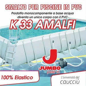 AMALFI K33 Smalto Per Piscine Teli In Pvc ad acqua Kg 2 (resa 20 M² a strato) - Foto 1 di 14