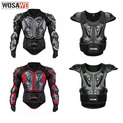 WOSAWE Motocross Motorcycle Body Armor Jacket Spine Chest Protector Racing Guard - Image 1 of 4