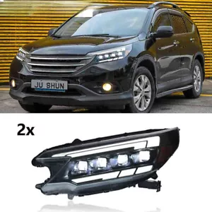 Suitable for Honda CR-V headlights 2012-2014 full LED DRL sequential signal- - Picture 1 of 4
