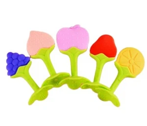 BPA Free Baby Fruit teethers 👶🍓 silicone toys - Picture 1 of 9