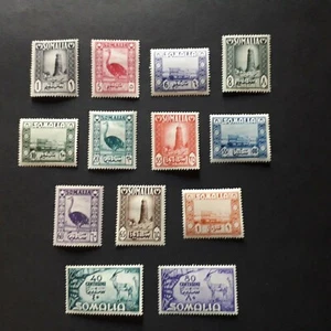 SOMALIA AFIS 1950/ SOGGETTI AFRICANI, SERIE DI 13 VALORI LING. MH* - Imagen 1 de 2