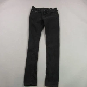 Miss Me Jeans Girls 26X29 Casual Pockets 5 Pocket Outdoors Tapered Cut Black - Picture 1 of 13