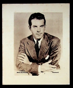 Revista de películas original de Fred MacMurray de los años 40 foto de retrato de regalo todavía rara - Imagen 1 de 2