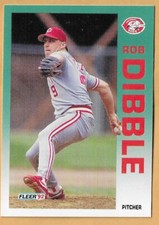ROB DIBBLE CINCINNATI REDS #404 - FLEER NM-MT 1992