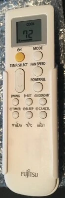 Fujitsu AR-RPB1U Model Wireless Remote Control Controller OEM New AC Cool Heat - Image 1 of 4