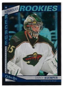 RARE 2013-14 OPC Marquee Rookies Black Rainbow 020/100 Darcy Kuemper RC 516 (10)