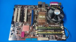 Carte mère ASUS P5KPL/1600 avec processeur Q6600 et 4 Go de RAM DDR2 - Photo 1/9