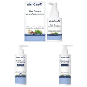 WishCare Hair Growth combo pack (Serum 30ml, Shampoo 250ml, Conditioner 200ml) - Picture 1 of 6