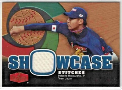 Camiseta 2006 Flair Showcase Stitches #ss-dm Daisuke Matsuzaka Gu equipo del CBC Japón Foto 1 de 2