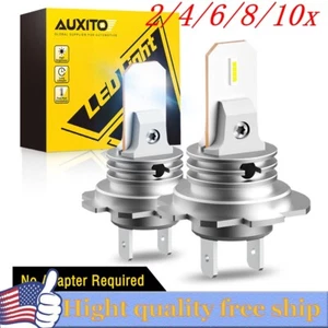 2/4X H7 LED Headlight Bulb High Low Beam 100W 40000LM Super Bright 6500K White - Picture 1 of 22