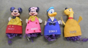 #D638. FOUR(4) DISNEY FINGER PUPPETS - MICKEY & MINNIE MOUSE, DONALD DUCK etc - Picture 1 of 2