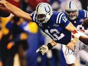 QB Andrew Luck Signed 8X10 Color Photo Indianapolis Colts Stanford Coa - Picture 1 of 2