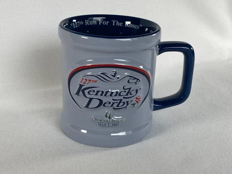 Kentucky Derby 2001 Coffee Mug 127th Run For The Roses Churchill Downs Cover