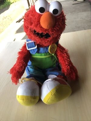 Плюшевая игрушка комбинезон Sesame Street Elmo 15 дюймов 2014 075430 Teach Me Elmo - Изображение 1 из 4