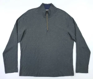 Robert Graham Para Hombre XL 1/4 Cremallera Suéter Mangas Largas Calce Clásico Pullover Gris Nuevo con Etiquetas - Imagen 1 de 12