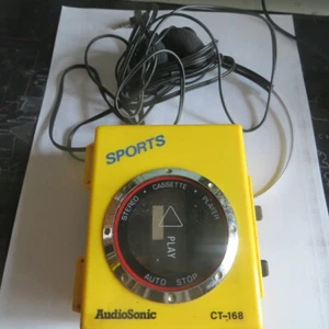 Lecteur de cassette « audio Sonic CT-168 » avec casque écouteur –  Fonctionne. P - Bild 1 von 4