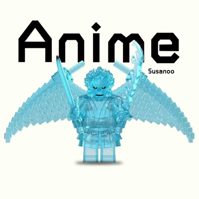 Custom Naruto Shippuden Hagoromo Susanoo Minifigure with Base 2 inch keychain - Image 1 of 2