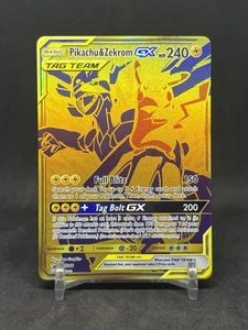 Tarjeta de Juego de Cartas Coleccionables Pokémon Pikachu & Zekrom GX SM248 Sol y Luna Estrella Negra Promo Tag Team - Imagen 1 de 2